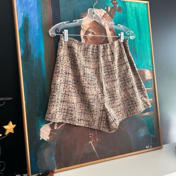 SHEIN Black and Tan Textured Skort Set L - Picture 3 of 16